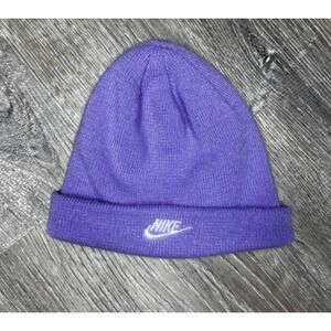 Nike Purple Beanie Hat Baby Toddler‎ Logo Winter Gift
